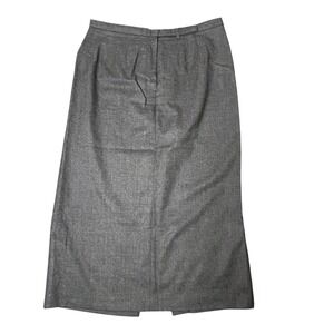 Venezia Jeans Womens Gray Wool Skirt‎ Sz 18 Career Pencil Lined Business Classic